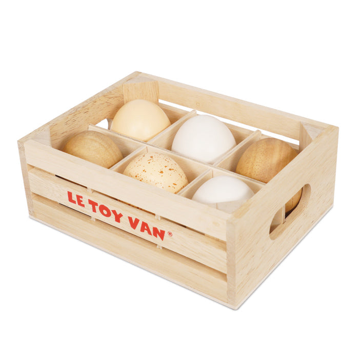 Le Toy Van - Honeybake 6 Farm Eggs in Crate