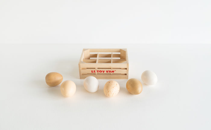 Le Toy Van - Honeybake 6 Farm Eggs in Crate