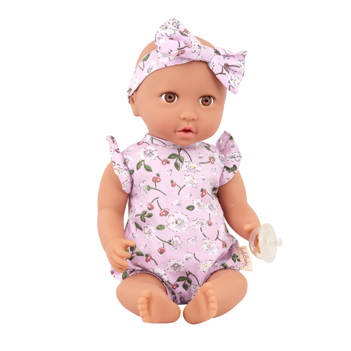 LullaBaby Doll & Plush Bassinet Set