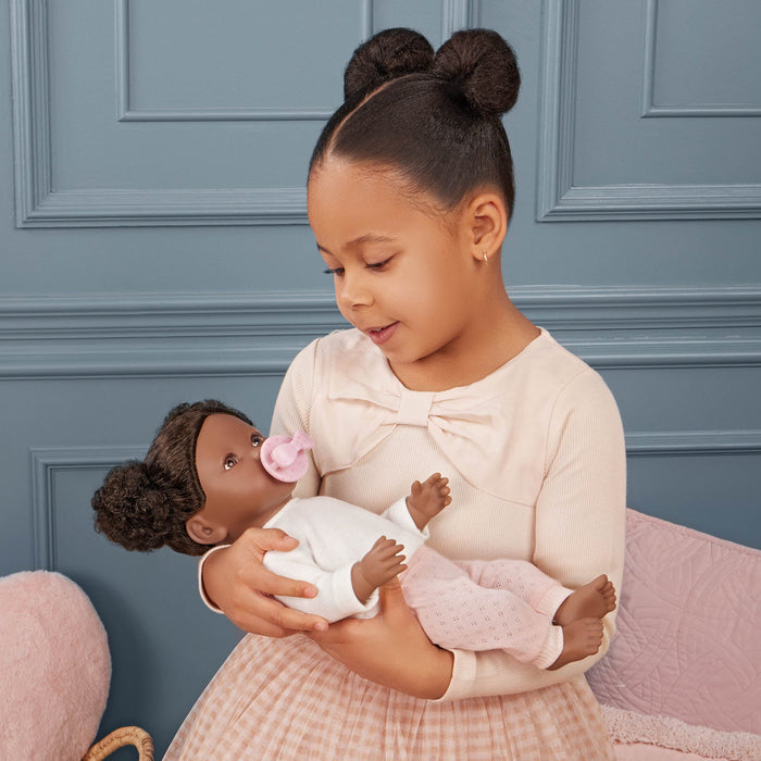 LullaBaby Doll & Pink Pacifier