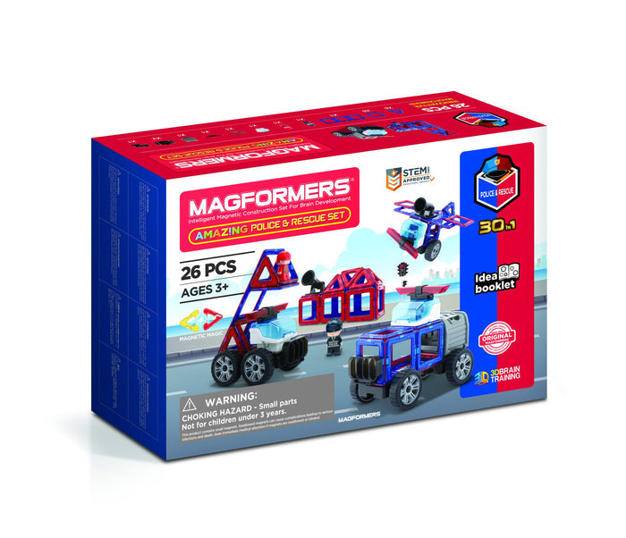 Magformers - Police & Rescue Set 26Pcs