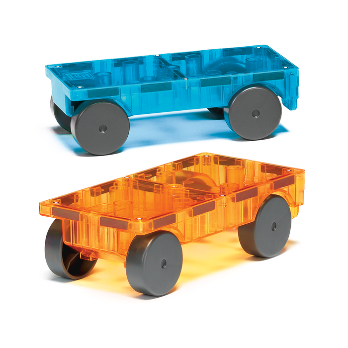 Magna Tiles - Cars Expansion Set - Blue & Orange