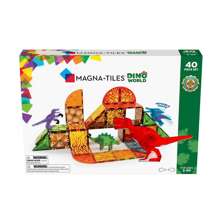 Magna Tiles - Dino World Set - 40 piece