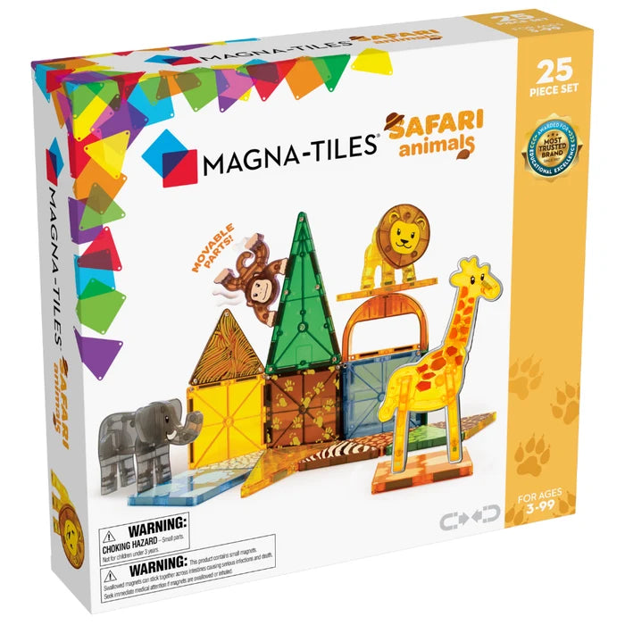 Magna Tiles - Safari Animals Set - 25 piece