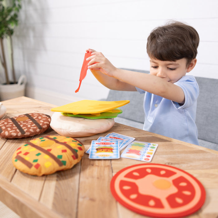 Melissa & Doug - Burger Stacking Games