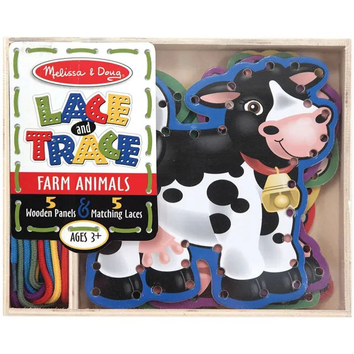 Melissa & Doug - Lace & Trace Farm Animals