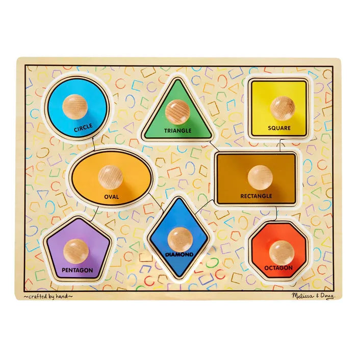 Melissa & Doug - Puzzle Jumbo Knob Large Shapes