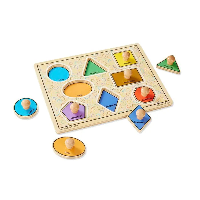 Melissa & Doug - Puzzle Jumbo Knob Large Shapes