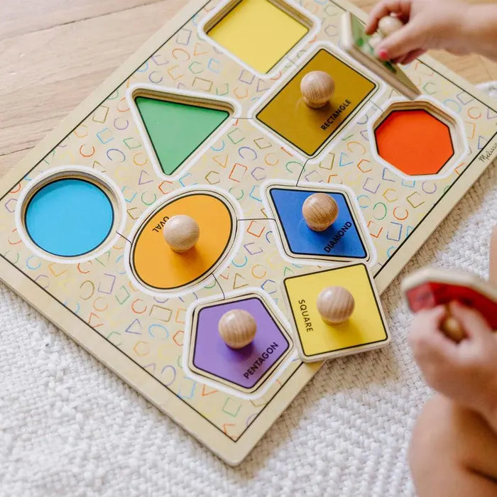 Melissa & Doug - Puzzle Jumbo Knob Large Shapes