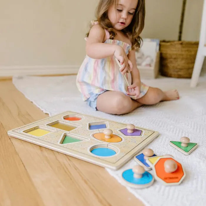 Melissa & Doug - Puzzle Jumbo Knob Large Shapes