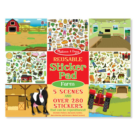Melissa & Doug - Reusable Sticker Pad - Farm