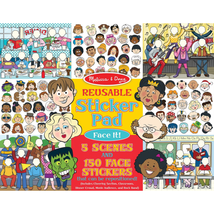 Melissa & Doug - Reusable Sticker Pad Face It