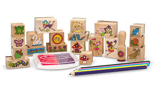 Melissa & Doug - Stamp a Scene Fairy Garden Set