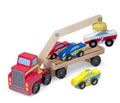 Melissa & Doug - Wooden Magnetic Car Loader