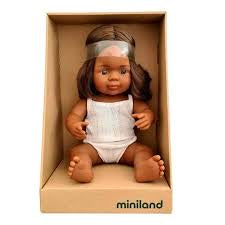 Miniland - Doll 38cm Aboriginal Girl In Box