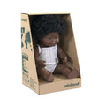 Miniland - Doll 38cm African Down Syndrome Boy in Box