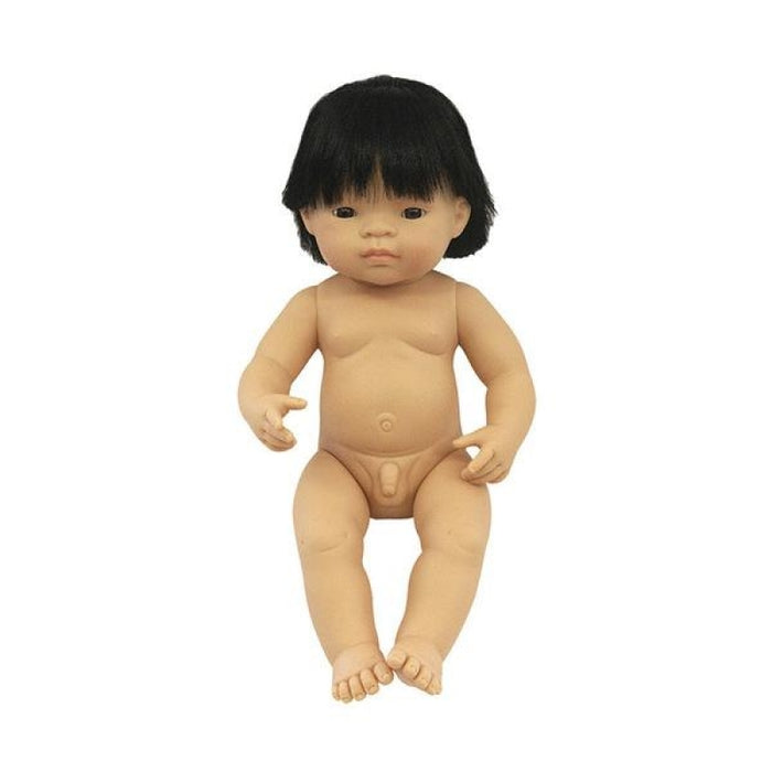 Miniland - Doll 38cm Asian Boy In Bag