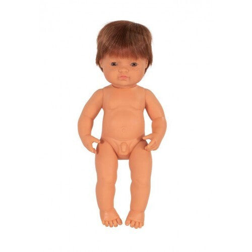 Miniland - Doll 38cm Caucasian Boy Red Hair In Bag