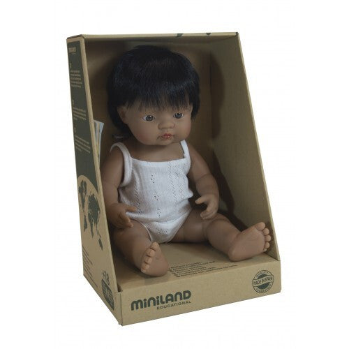 Miniland - Doll 38cm Hispanic Boy In Box
