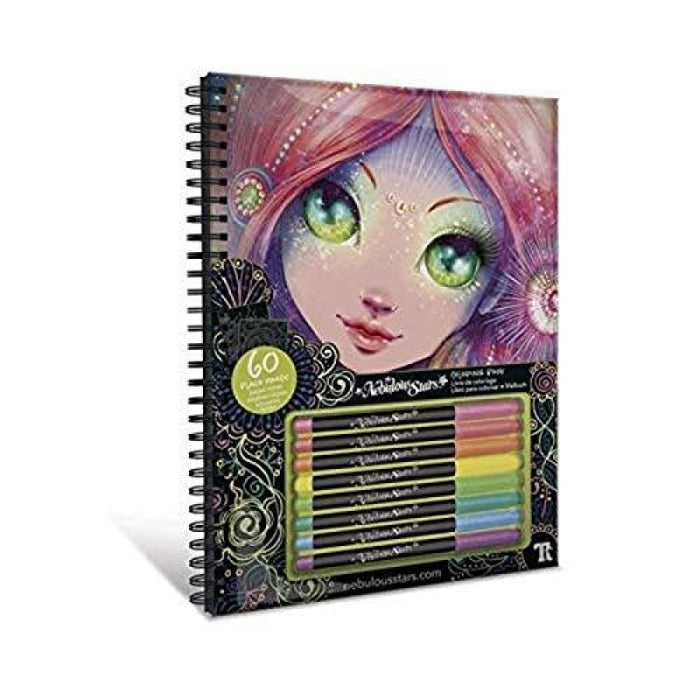 Nebulous Stars - Colouring Book Black Pages