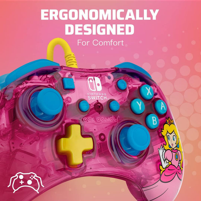 Nintendo Switch Rock Candy Wired Controller – Peach Pink