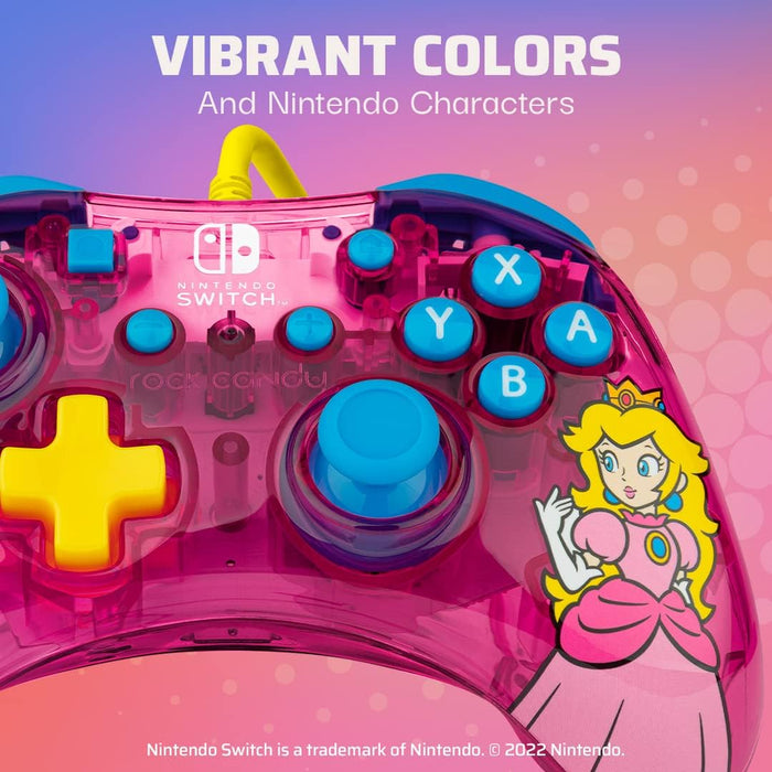 Nintendo Switch Rock Candy Wired Controller – Peach Pink