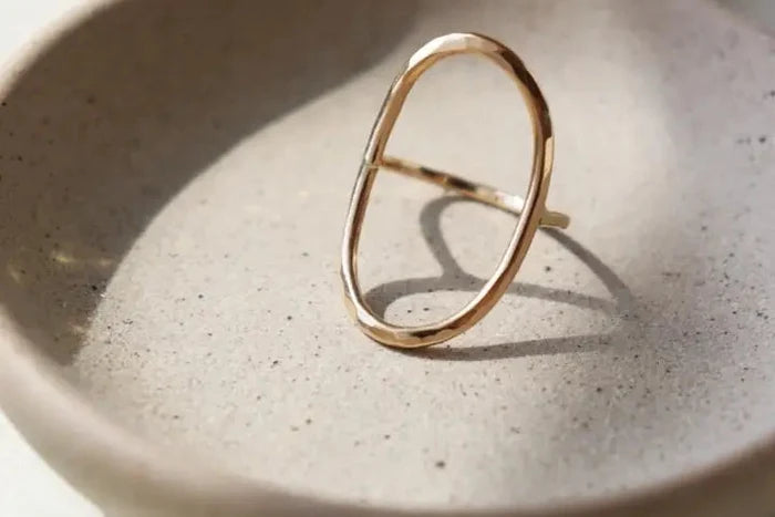 Open Oval Ring in Gold Filled or Sterling Silver