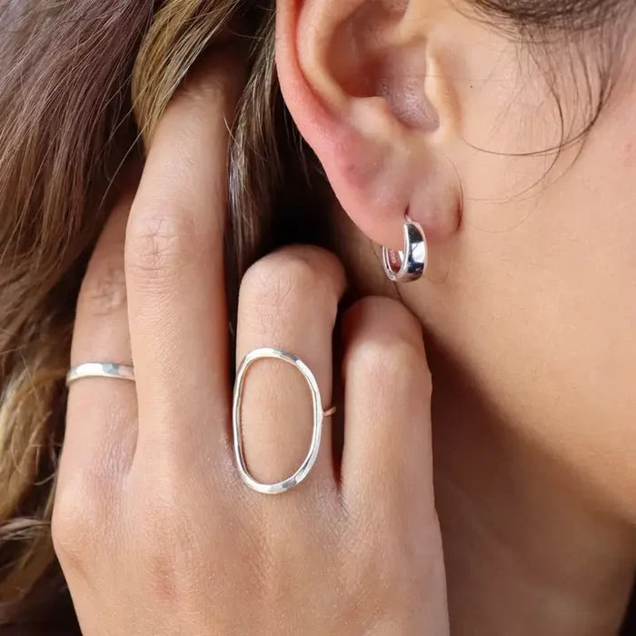 Open Oval Ring in Gold Filled or Sterling Silver