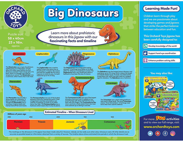 Orchard - 50Pc Big Dinosaur Shaped Puzzle