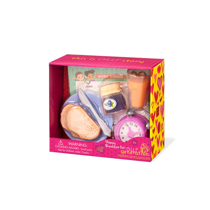 Happy Breakfast Set for 18-inch dolls