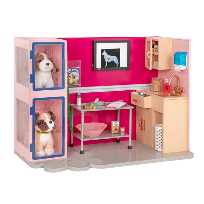 Our Generation Healthy Paws Vet Clinic pet vet playset for 6 inch pups and 18 inch dolls