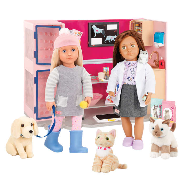 Our Generation Healthy Paws Vet Clinic pet vet playset for 6 inch pups and 18 inch dolls