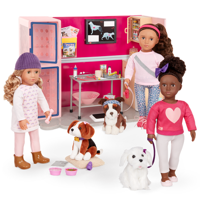 Our Generation Healthy Paws Vet Clinic pet vet playset for 6 inch pups and 18 inch dolls