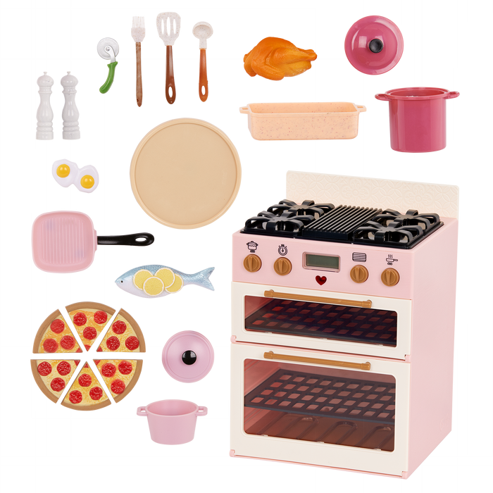 Our Generation Doll Oven with Play Food Accessories