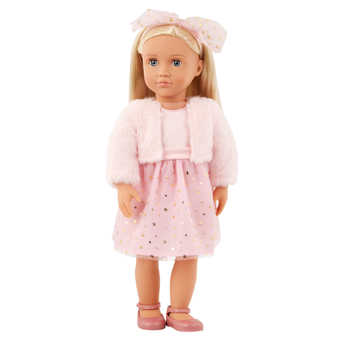 18-inch Fashion Doll with Pink Dress Outfit