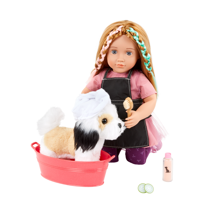 Our Generation Spa Day Pet Set with Shih Tzu Plush