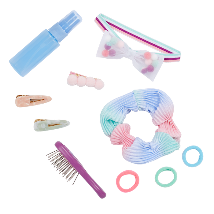 Our Generation Pretty Pom Poms Hair Accessories for 18-inch Dolls