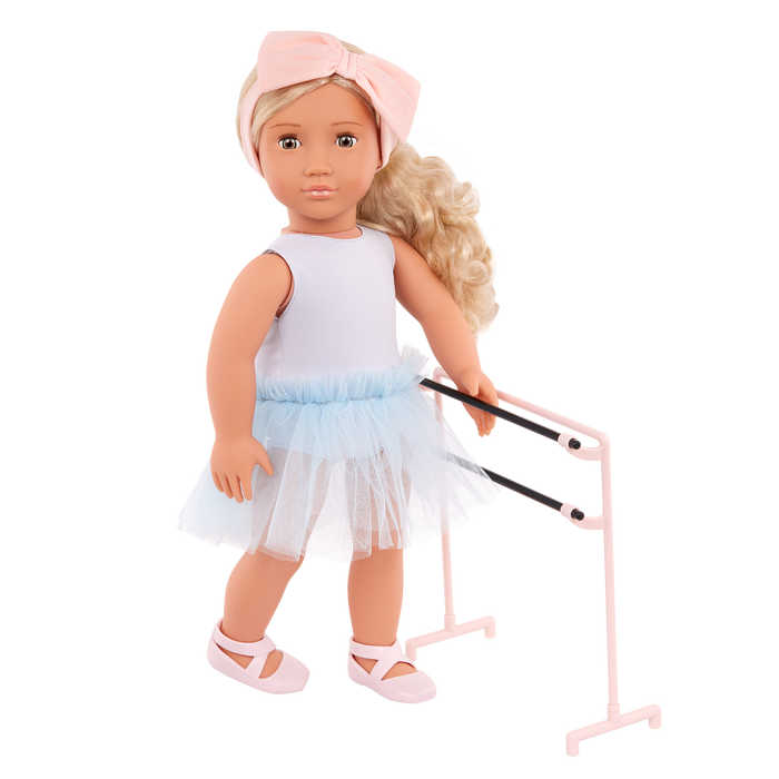 Our Generation Prima a 18 inch doll with blonde hair and hazel eyes