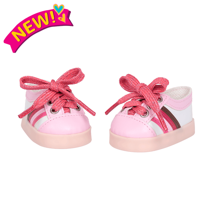 Rainbow Delight Light-Up Shoes for 18-inch Dolls