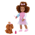 Our Generation Doll & Pet Set Safie & Puppy Ginger