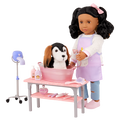 Our Generation Scrub & Style Pet Grooming Set for 18 inch dolls