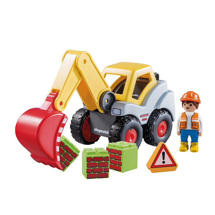 Playmobil - 1.2.3 Shovel Excavator (70125)