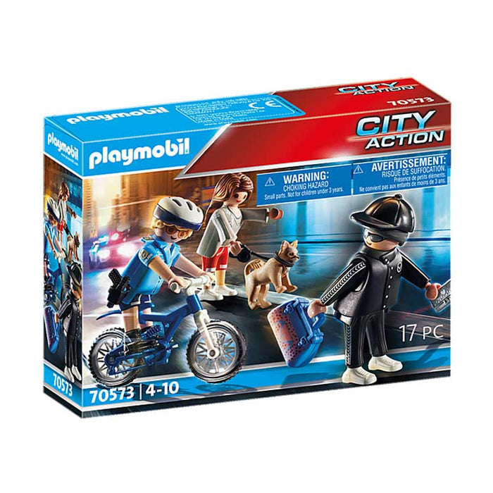 Playmobil - Police Bicycle With Thief (70573)