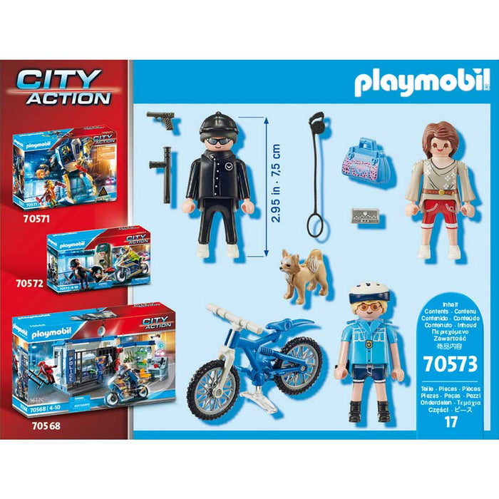 Playmobil - Police Bicycle With Thief (70573)