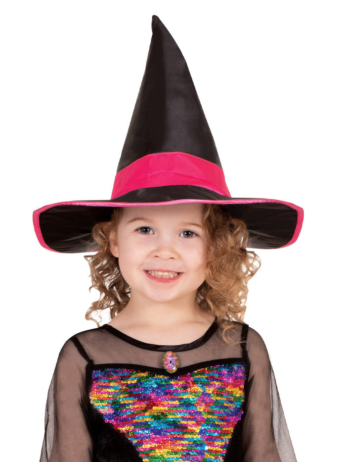 Rainbow Colour Magic Witch Deluxe Costume, Child