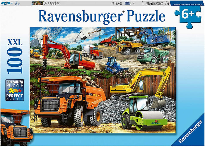 Ravensburger - 100pc Construction Vehicles Puzzle