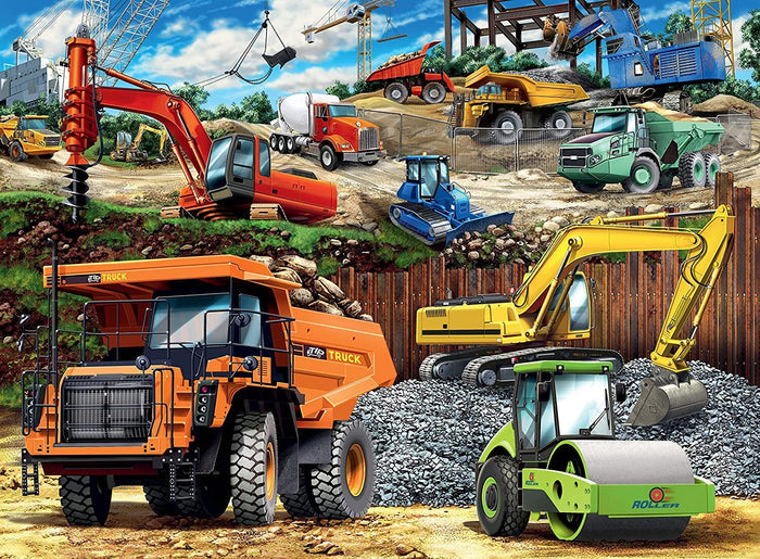 Ravensburger - 100Pc Construction Vehicles Puzzle