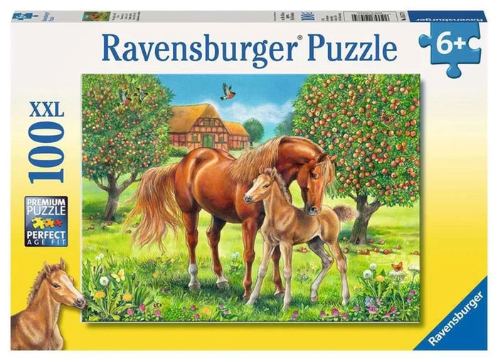 Ravensburger - 100Pc Horses in the Field Puzzle