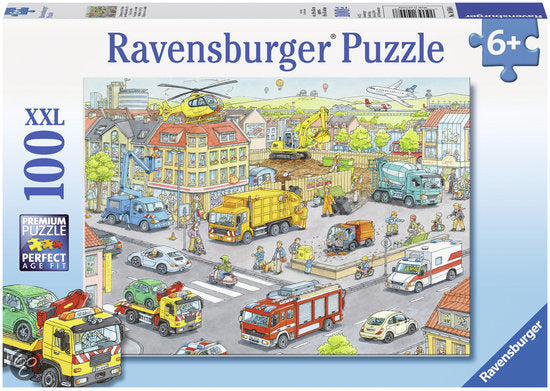 Ravensburger - 100Pc Vehicles in the City Puzzle