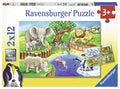 Ravensburger - 2 x 12Pc Animals in the Zoo Puzzle
